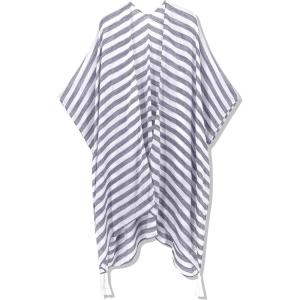 imageMoss Rose Womens Beach Cover up Swimsuit Kimono with Bohemian Floral Print Loose Casual Resort WearBlackwhite