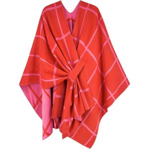 imageMoss Rose Womens Shawl Wrap Poncho Ruana Cape Open Front Cardigan Shawls for Fall WinterRosered