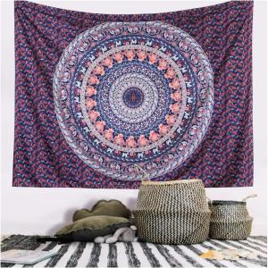 imageMoss Rose Newest Print Wall Hanging Tapestry Mandala Tapestry Wall Decoration For Living Room Bedroom Dorm Home 59X79in