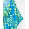 imageMoss Rose Kaftan Dresses for Women V Neck Summer Swimsuit Cover up Caftan Maxi Beach DressesD Blue Yellow
