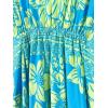 imageMoss Rose Kaftan Dresses for Women V Neck Summer Swimsuit Cover up Caftan Maxi Beach DressesD Blue Yellow
