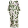 imageMoss Rose Kaftan Dresses for Women V Neck Summer Swimsuit Cover up Caftan Maxi Beach DressesD Green Pink