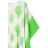 imageMoss Rose Women Caftan Dress V Neck Batwing Sleeve Floral Print Beach Swimsuit Coverup Moo Moos Loungewear Plus SizeA Green White