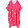 imageMoss Rose Women Caftan Dress V Neck Batwing Sleeve Floral Print Beach Swimsuit Coverup Moo Moos Loungewear Plus SizeA Pink Starfish