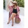 imageMoss Rose Women Summer Bikini Kimono Bathing Suit Cover Ups for SwimwearA Multicolor 5