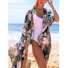 imageMoss Rose Women Summer Bikini Kimono Bathing Suit Cover Ups for SwimwearA Palm Leaf