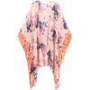 imageMoss Rose Women Summer Bikini Kimono Bathing Suit Cover Ups for SwimwearA Peach Floral