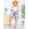 imageMoss Rose Women Summer Bikini Kimono Bathing Suit Cover Ups for SwimwearB Multicolored 2