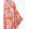 imageMoss Rose Women Summer Bikini Kimono Bathing Suit Cover Ups for SwimwearB Orange Burgundy