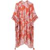 imageMoss Rose Women Summer Bikini Kimono Bathing Suit Cover Ups for SwimwearB Orange Burgundy