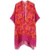 imageMoss Rose Women Summer Bikini Kimono Bathing Suit Cover Ups for SwimwearB Orange Purple