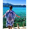 imageMoss Rose Women Summer Bikini Kimono Bathing Suit Cover Ups for SwimwearC Blue Charisma