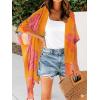 imageMoss Rose Women Summer Bikini Kimono Bathing Suit Cover Ups for SwimwearD Yellow Orange
