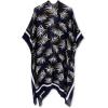 imageMoss Rose Women Summer Bikini Kimono Bathing Suit Cover Ups for SwimwearE Black Leaves