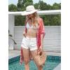 imageMoss Rose Women Summer Bikini Kimono Bathing Suit Cover Ups for SwimwearMulticolor 3