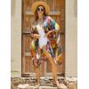 imageMoss Rose Women Summer Bikini Kimono Bathing Suit Cover Ups for SwimwearMulticolor 4