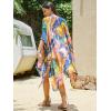 imageMoss Rose Women Summer Bikini Kimono Bathing Suit Cover Ups for SwimwearMulticolor 4