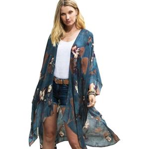 imageMoss Rose Women Summer Bikini Kimono Bathing Suit Cover Ups for SwimwearBlue 1