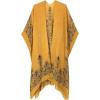 imageMoss Rose Womens Beach Cover up Swimsuit Kimono with Bohemian Floral Print Loose Casual Resort WearA Yellow Floral