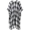 imageMoss Rose Womens Beach Cover up Swimsuit Kimono with Bohemian Floral Print Loose Casual Resort WearB White Black Plaid