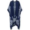 imageMoss Rose Womens Beach Cover up Swimsuit Kimono with Bohemian Floral Print Loose Casual Resort WearC Adeline Indigo