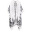 imageMoss Rose Womens Beach Cover up Swimsuit Kimono with Bohemian Floral Print Loose Casual Resort WearC Adeline White