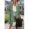 imageMoss Rose Womens Beach Cover up Swimsuit Kimono with Bohemian Floral Print Loose Casual Resort WearE Floral Army Green