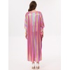 image:imageMoss Rose Caftan Coverup Dresses for Women V Neck Summer Swimsuit Kaftan Plus Size Maxi Beach Vacation ClothesB Rose Yellow