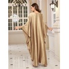 image:imageMoss Rose Caftan Coverup Dresses for Women V Neck Summer Swimsuit Kaftan Plus Size Maxi Beach Vacation ClothesC Champagne