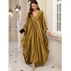 image:imageMoss Rose Caftan Coverup Dresses for Women V Neck Summer Swimsuit Kaftan Plus Size Maxi Beach Vacation ClothesC Gold