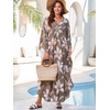 image:imageMoss Rose Caftan Coverup Dresses for Women V Neck Summer Swimsuit Kaftan Plus Size Maxi Beach Vacation ClothesD Olive Floral