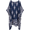 image:imageMoss Rose Kaftan Dresses for Women V Neck Summer Swimsuit Cover up Caftan Maxi Beach DressesA Paisley Navy