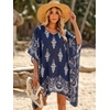 image:imageMoss Rose Kaftan Dresses for Women V Neck Summer Swimsuit Cover up Caftan Maxi Beach DressesA Paisley Navy