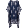 image:imageMoss Rose Kaftan Dresses for Women V Neck Summer Swimsuit Cover up Caftan Maxi Beach DressesA Paisley Navy
