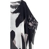 image:imageMoss Rose Kaftan Dresses for Women V Neck Summer Swimsuit Cover up Caftan Maxi Beach DressesB Black White