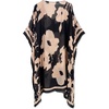 image:imageMoss Rose Kaftan Dresses for Women V Neck Summer Swimsuit Cover up Caftan Maxi Beach DressesC Black Brown Floral