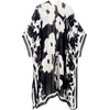 image:imageMoss Rose Kaftan Dresses for Women V Neck Summer Swimsuit Cover up Caftan Maxi Beach DressesC Black White Floral