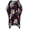 image:imageMoss Rose Kaftan Dresses for Women V Neck Summer Swimsuit Cover up Caftan Maxi Beach DressesD Black Floral
