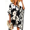 C Black White Floral