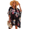 D Black Floral